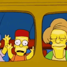 The Simpsons Back To School GIF - The Simpsons Back To School School Bu S GIFs