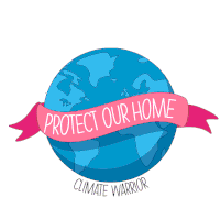 Climate Warrior Climate Change Sticker - Climate Warrior Climate Change Earth Stickers