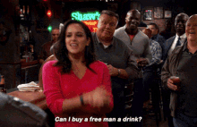 Brooklyn Nine Nine Amy Santiago GIF - Brooklyn Nine Nine Amy Santiago Can I Buy A Free Man A Drink GIFs