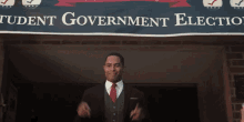 Victory In Student Government GIF - Dear White People Dear White People Gi Fs Brandon P Bell GIFs