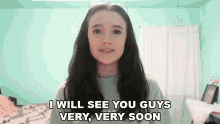 I Will See You Guys Very Very Soon Fiona Frills GIF - I Will See You Guys Very Very Soon Fiona Frills See You Soon GIFs