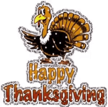 happy thanksgiving turkey glitter