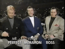 Mr Perfect Vince Mcmahon GIF - Mr Perfect Vince Mcmahon Jim Ross GIFs