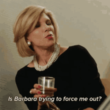 Is Barbara Trying To Force Me Out Diane Lockhart GIF - Is Barbara Trying To Force Me Out Diane Lockhart The Good Fight GIFs