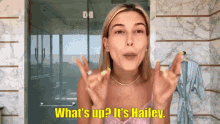Hailey Baldwin Whats Up GIF - Hailey Baldwin Whats Up GIFs