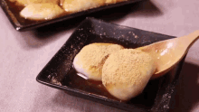 きなこ　きな粉　もち　인절미 모치 모찌 GIF - Mochi Kinako Japanese Desserts GIFs