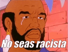 Caricatura Llorando GIF - Racista Racismo No Al Racismo GIFs