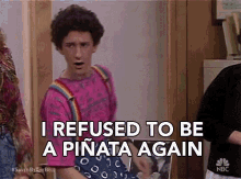 I Refused To Be A Piñata Againb I Dont Want To Be A Piñata Again GIF - I Refused To Be A Piñata Againb I Dont Want To Be A Piñata Again I Dont Want To Be Hit Again GIFs