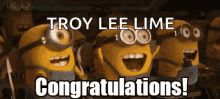 Troy Lee Lime Congratulations GIF - Troy Lee Lime Congratulations Cheer GIFs