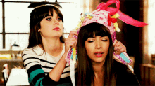 Cece And Jess New Girl GIF - Cece And Jess New Girl Cece Parekh GIFs