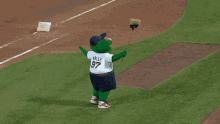 Boston Red Sox Wally The Green Monster GIF - Boston Red Sox Wally The Green Monster Sweep GIFs