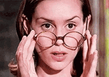 Glasses Miss Honey GIF - Glasses Miss Honey Matilda GIFs