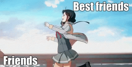 Best Friends Hugs Gif Best Friends Hugs Anime Discover Share Gifs