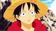 one piece monkey d luffy straw hat luffy laughing anime