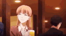 Anime Smile GIF - Anime Smile Drinking GIFs