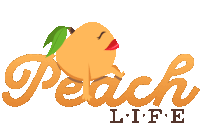 Peach Life Joypixels Sticker - Peach Life Joypixels Chilling Stickers