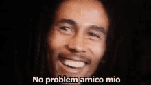 No Problem Nessun Problema Non Ti Preoccupare Bob Marley GIF - No Problem Dont Worry Bob Marley GIFs