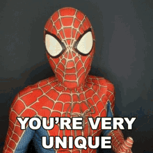 Youre Very Unique Spiderman GIF - Youre Very Unique Spiderman Cameo GIFs