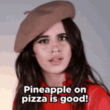 Camila Cabello Pineapple GIF - Camila Cabello Pineapple Pizza GIFs
