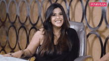 Smiling Ekta Kapoor GIF - Smiling Ekta Kapoor Pinkvilla GIFs