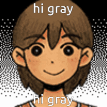 Omori Hi Gray GIF - Omori Hi Gray Kel GIFs