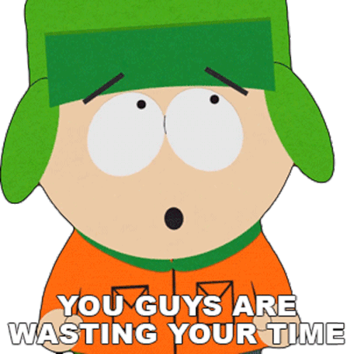 You Guys Are Wasting Your Time Kyle Broflovski Sticker - You Guys Are Wasting Your Time Kyle Broflovski South Park Stickers