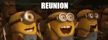Minion Reunion - Reunion GIF - Reunion Minion Despicable Me GIFs