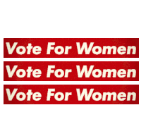 Vote For Women Woman Sticker - Vote For Women Women Woman Stickers