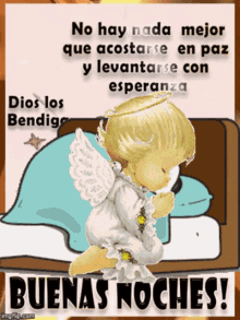Buenas Noches Pray GIF - Buenas Noches Pray Angel GIFs