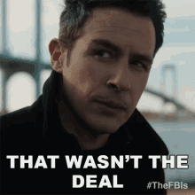 That Wasnt The Deal Stuart Scola GIF - That Wasnt The Deal Stuart Scola Fbi GIFs