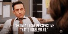 From A Legal Perspective Thats Irrelevant Human Rights GIF - From A Legal Perspective Thats Irrelevant Human Rights Laws GIFs