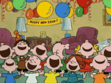 Yay!!! GIF - Snoopy Charlie Brown Happy New Year GIFs