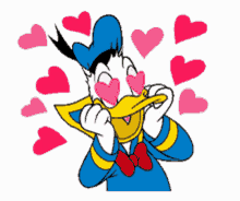 disney in love love donald duck