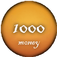Money Rain 1000money Sticker - Money Rain 1000money Circle Stickers