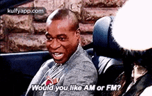 Would You Like Am Or Fm?.Gif GIF - Would You Like Am Or Fm? Cushion Person GIFs