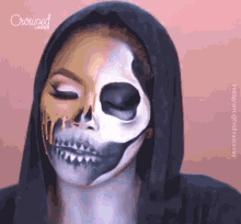 make up skeleton bones skull makeover
