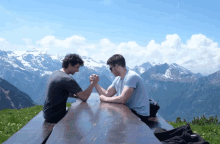 stoos arm wrestling view mountain view outdoors