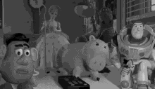 Black And White Toy Story GIF - Black And White Toy Story Toys GIFs