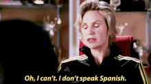 Glee I Dont Speak Spanish GIF - Glee I Dont Speak Spanish Spanish GIFs