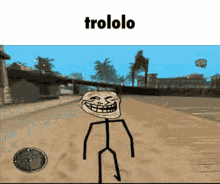 Troll Face Walking GIF - Troll Face Walking Trololo GIFs