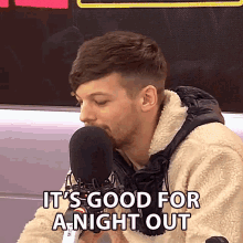 Its Good For A Night Out Louis Tomlinson GIF - Its Good For A Night Out Louis Tomlinson Popbuzz Meets GIFs