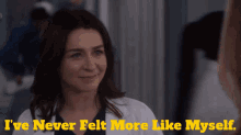 Greys Anatomy Amelia Shepherd GIF - Greys Anatomy Amelia Shepherd Ive Never Felt More Like Myself GIFs