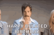 Happy Birthday Belated GIF - Happy Birthday Belated Confetti GIFs