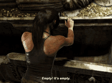 tomb raider lara croft empty its empty theres nothing there