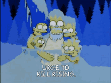 the simpsons loop snow treehouse of horror urge to kill rising