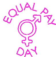 Equal Pay Day Girl Power Sticker - Equal Pay Day Pay Day Girl Power Stickers