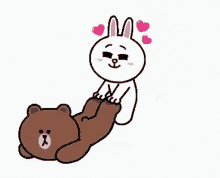 Cony And Brown Pull GIF - Cony And Brown Pull Cute GIFs