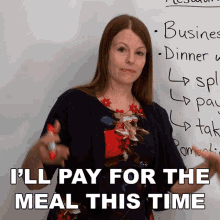 Ill Pay For The Meal This Time Emma GIF - Ill Pay For The Meal This Time Emma Engvid GIFs