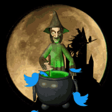 Twitter Witch Halloween Twitter GIF - Twitter Witch Halloween Twitter Halloween Witch GIFs
