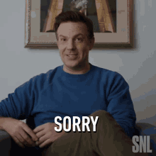 Sorry Jason Sudeikis GIF - Sorry Jason Sudeikis Saturday Night Live GIFs